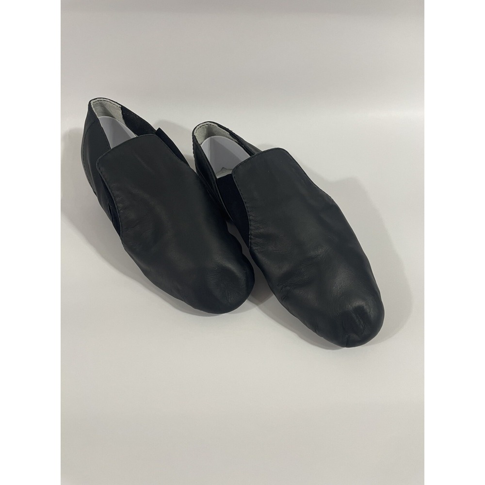 Bloch Dance Men's Elasta Bootie Leather and Elastic Split Sole Jazz Shoe Black 3